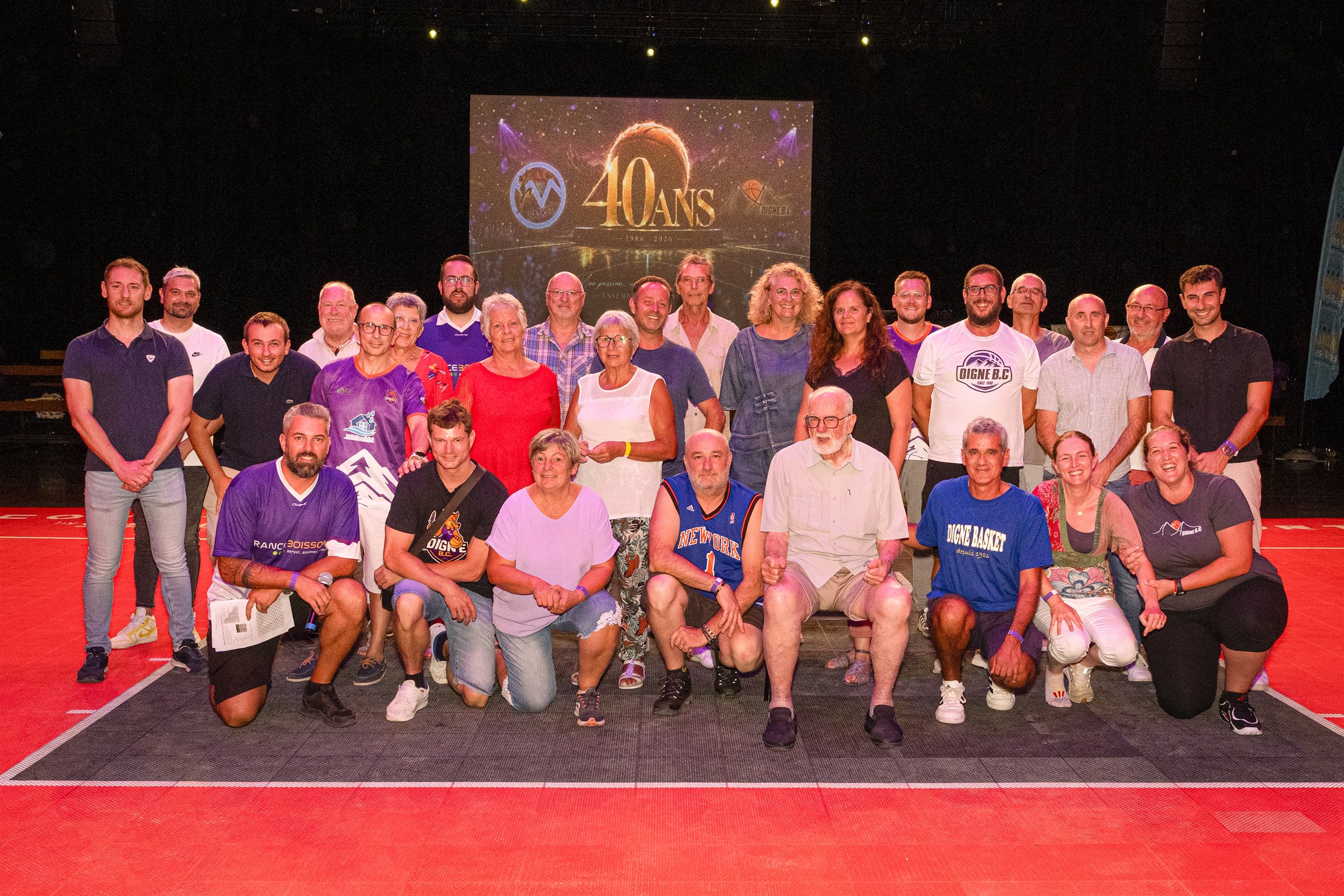 Les générations du Digne Basket Club réunies lors des 40 ans